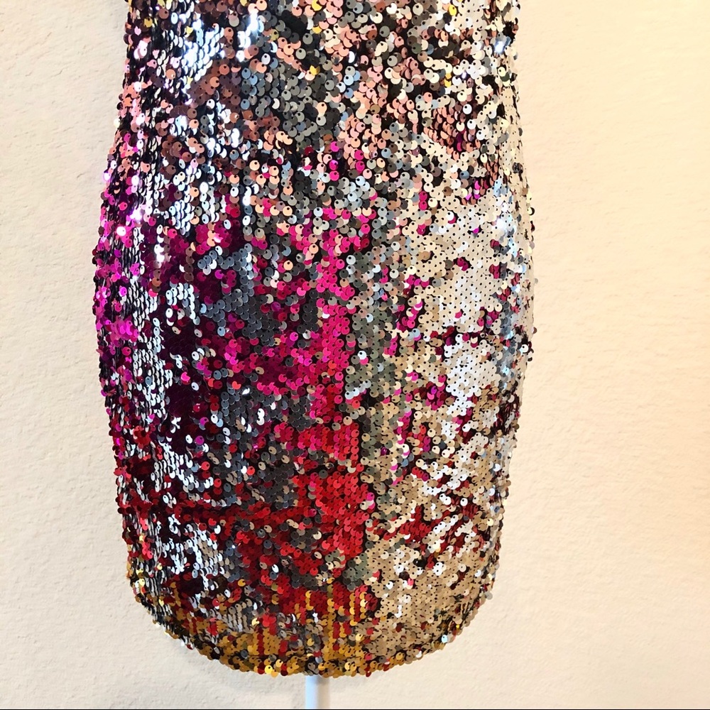 Forever 21 Multi-Colored Sequenced Rainbow Glitte… - image 3